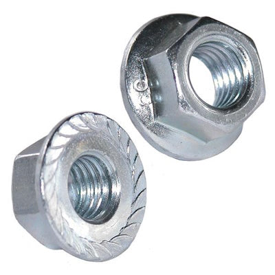 Serrated Flange Nuts – Zinc Plated – DIN 6923