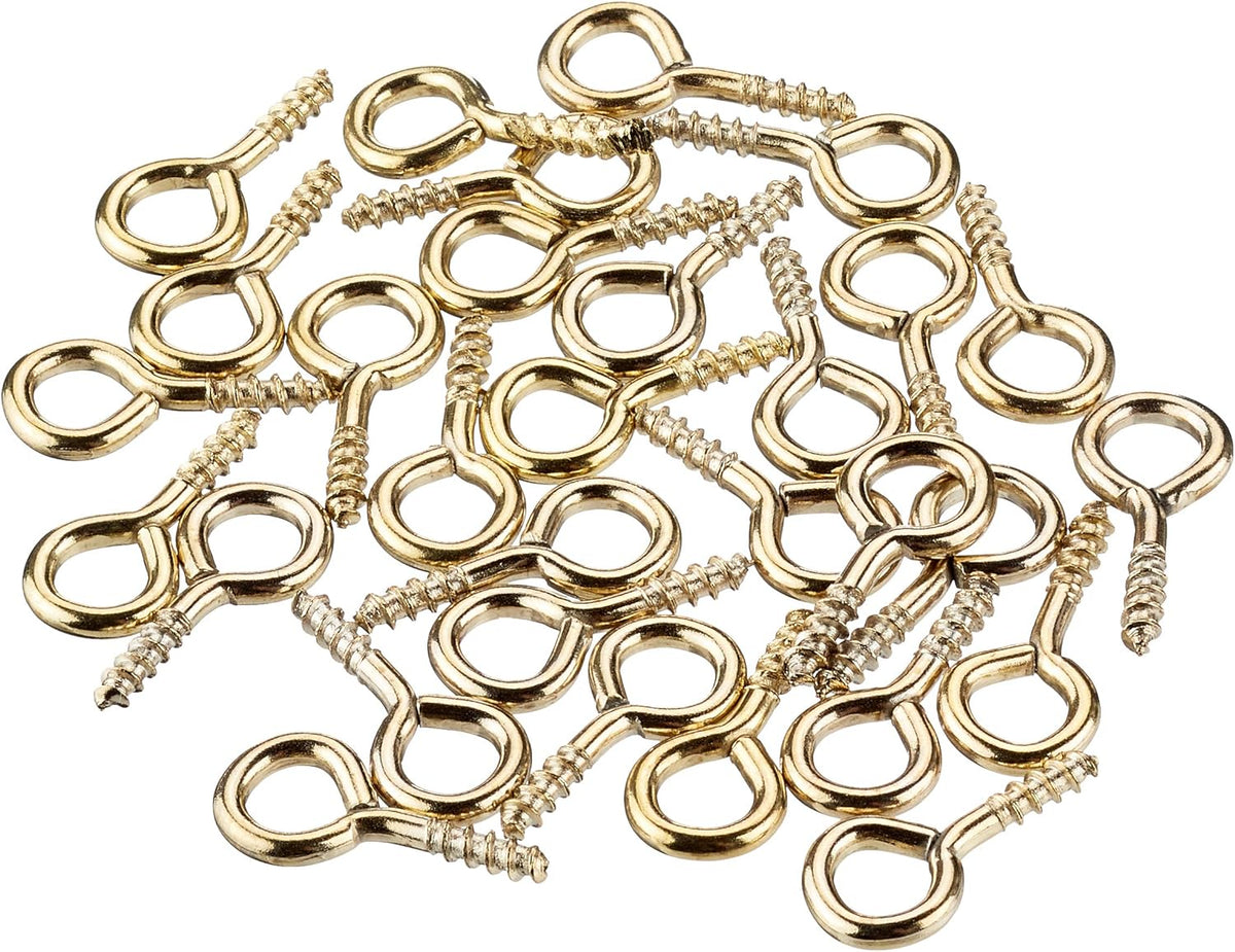 Screw In Eyes – Electro Brass Plated