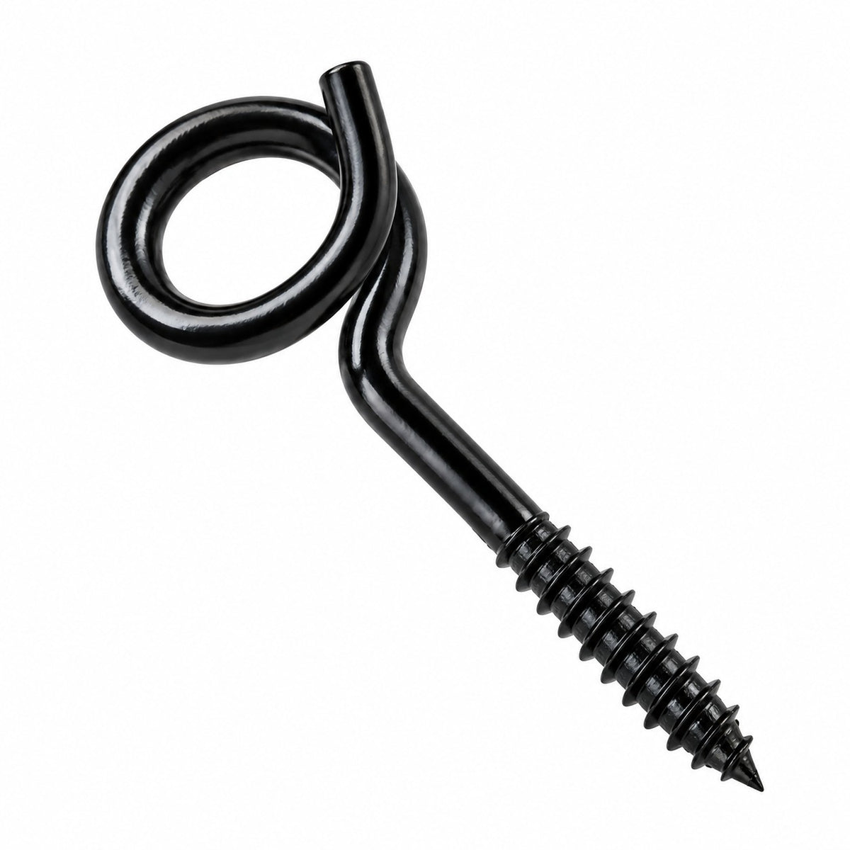 Pigtail Swing Hooks – Black Japanned – 120mm