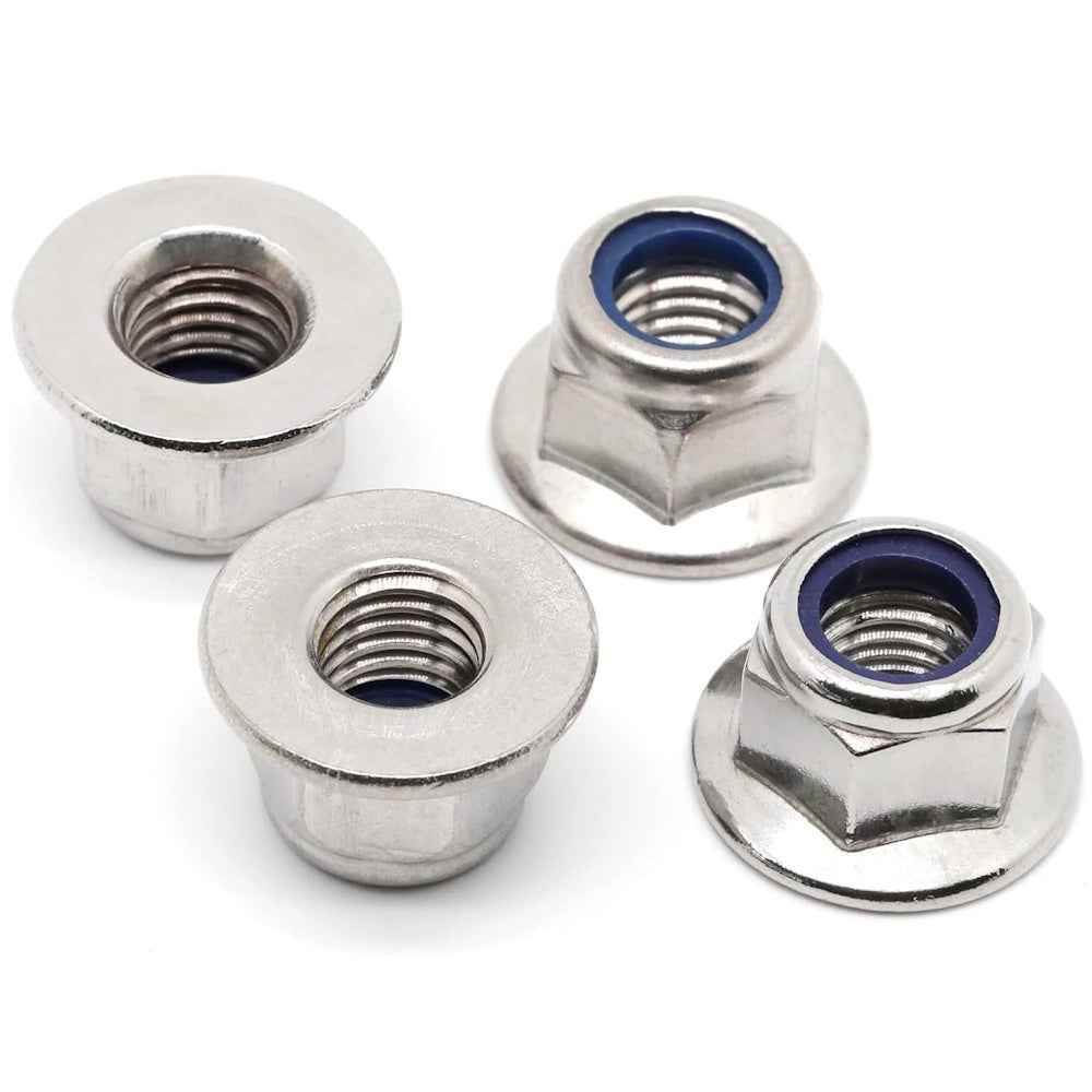 Flanged Nyloc Nuts – Zinc Plated – DIN 6926