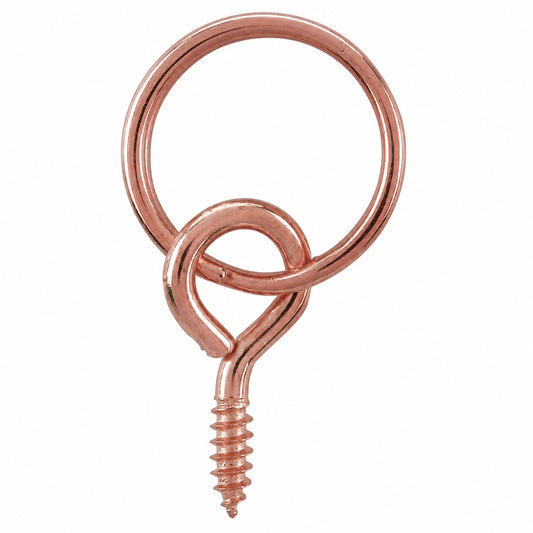 Picture Screw Split Rings – Copper Plated