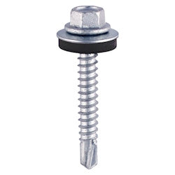 Light Section Self-Drilling Tek Screws C/W 16mm EPDM Washer
