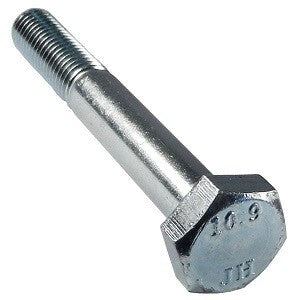 M8 Hexagon Head Part Threaded Bolts, Bright Zinc Plated, High Tensile 10.9, DIN 931