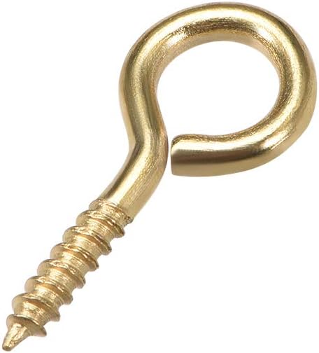 Screw In Eyes Electro Brass Plated