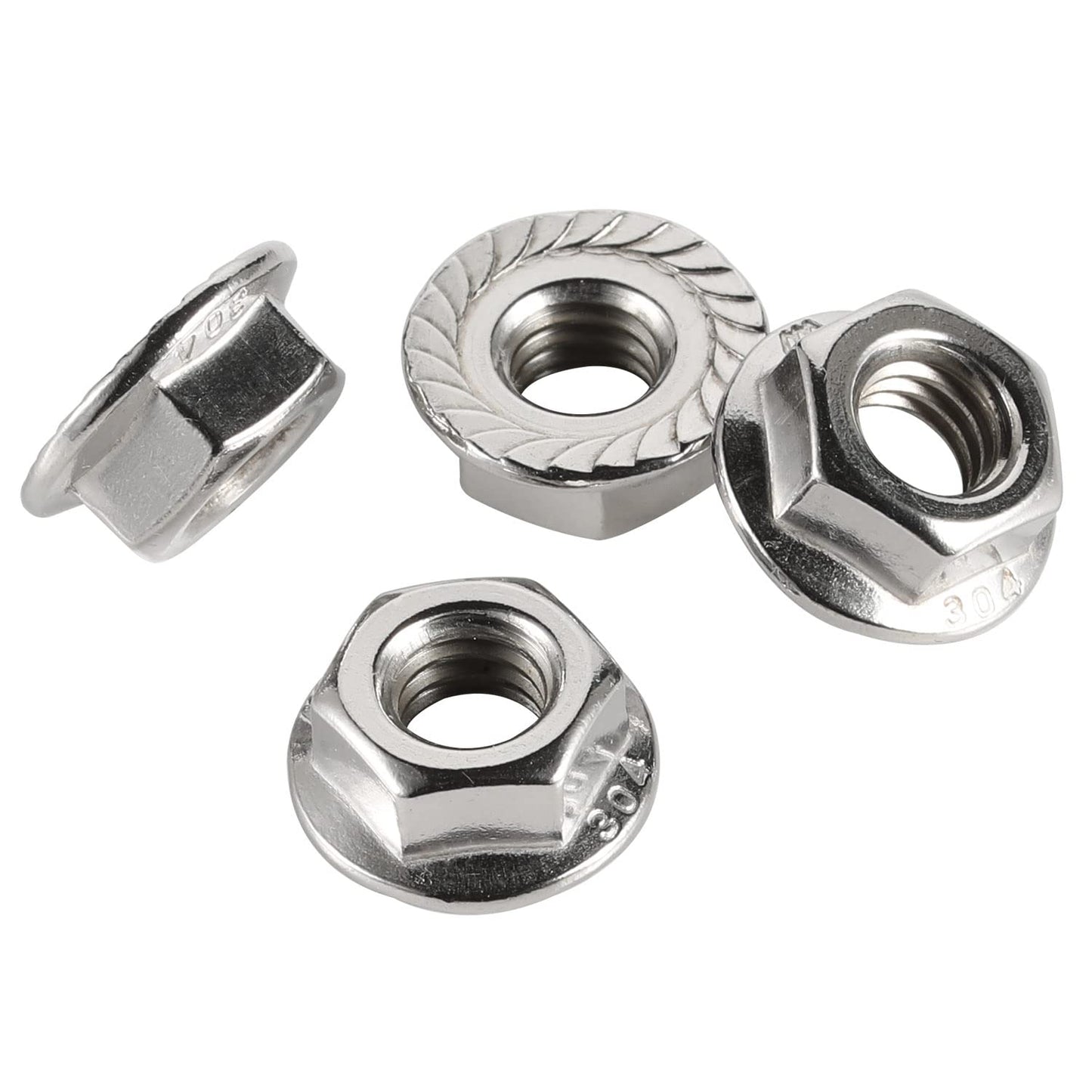 A2 Stainless Steel Serrated Flange Nuts