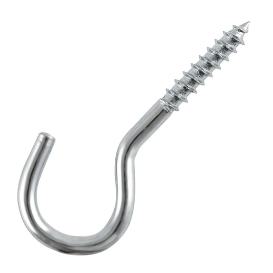 Steel Screw In Hook BZP