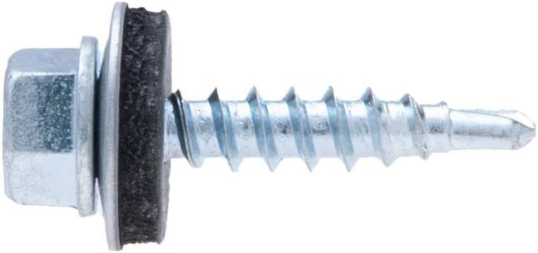 Light Section Self-Drilling Tek Screws C/W 16mm EPDM Washer