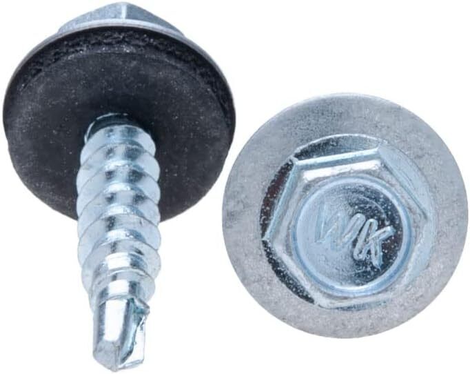 Light Section Self-Drilling Tek Screws C/W 16mm EPDM Washer