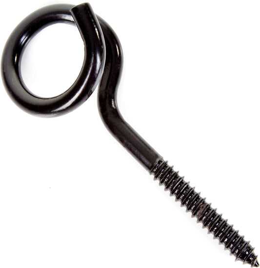 Curl Hook Pigtail Hook Black Japanned Heavy Duty