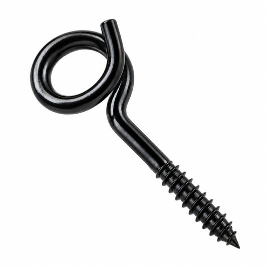 Pigtail Swing Hooks – Black Japanned – 120mm