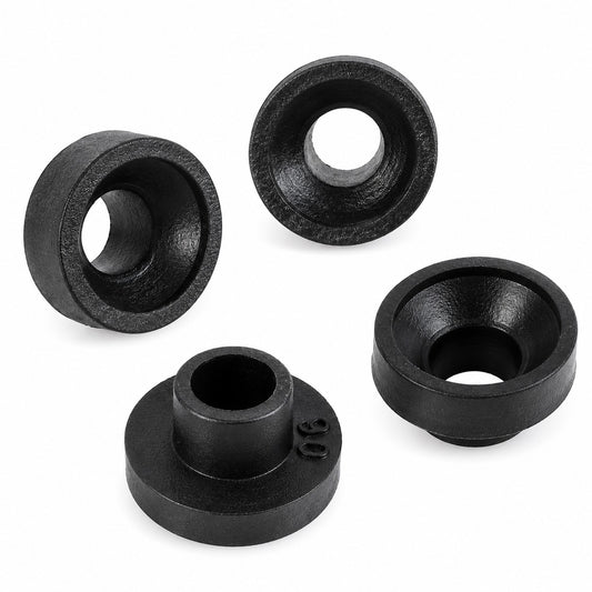 Black Plastic Mirror Washers – 10mm – Screw Fixing Inserts