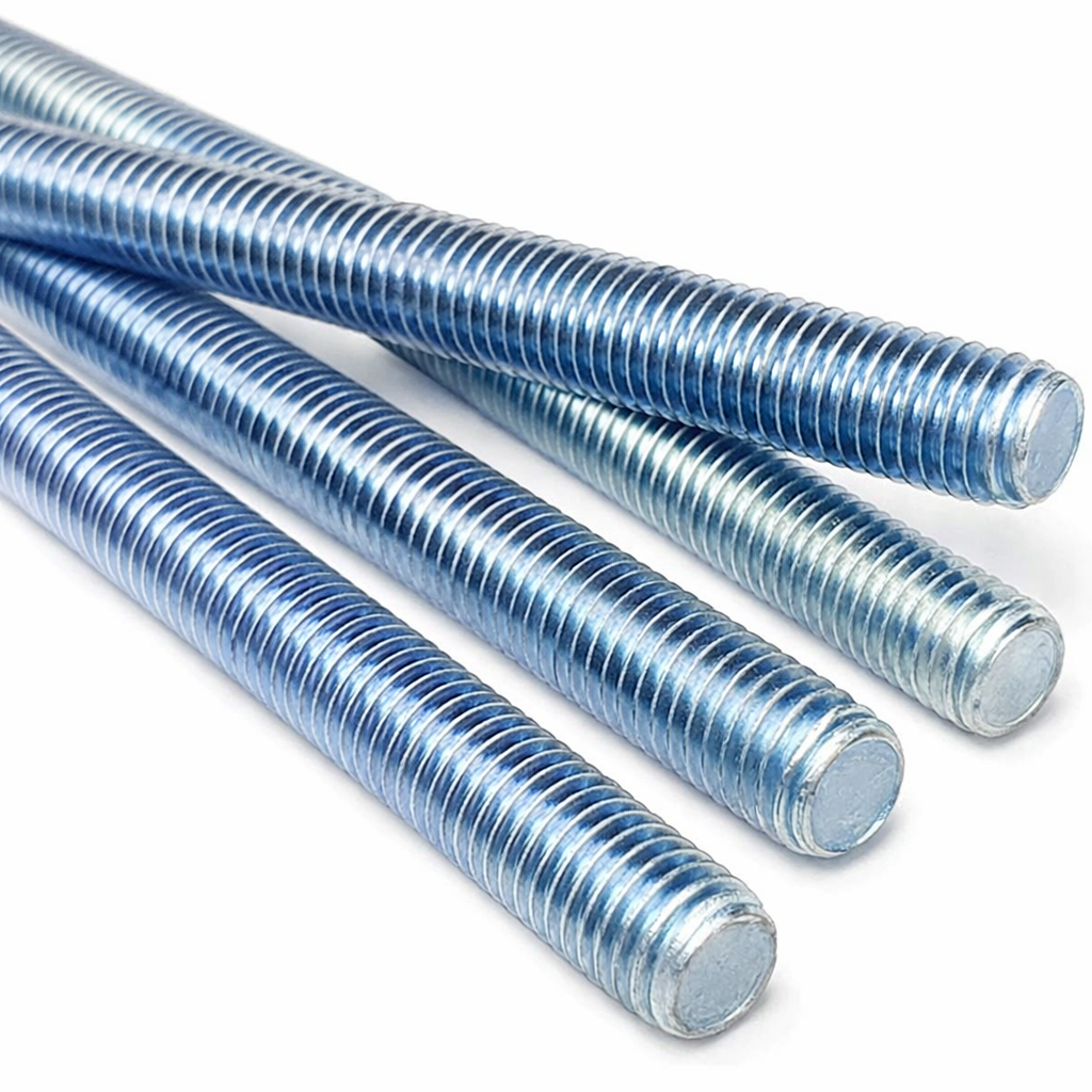 1m High Tensile Fully Threaded Studding Bar | Metric Steel Zinc Plated | Grade 8.8