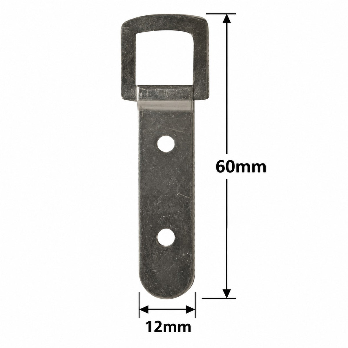 Two Hole Strap Hangers – Bright Zinc Plated – 60 × 12mm