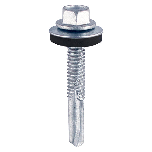Heavy Section Self-Drilling Tek Screws C/W 16mm EPDM Washer
