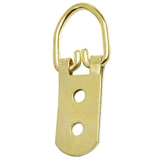 Picture Hangers, Heavy Duty 2-Hole Brass Plated