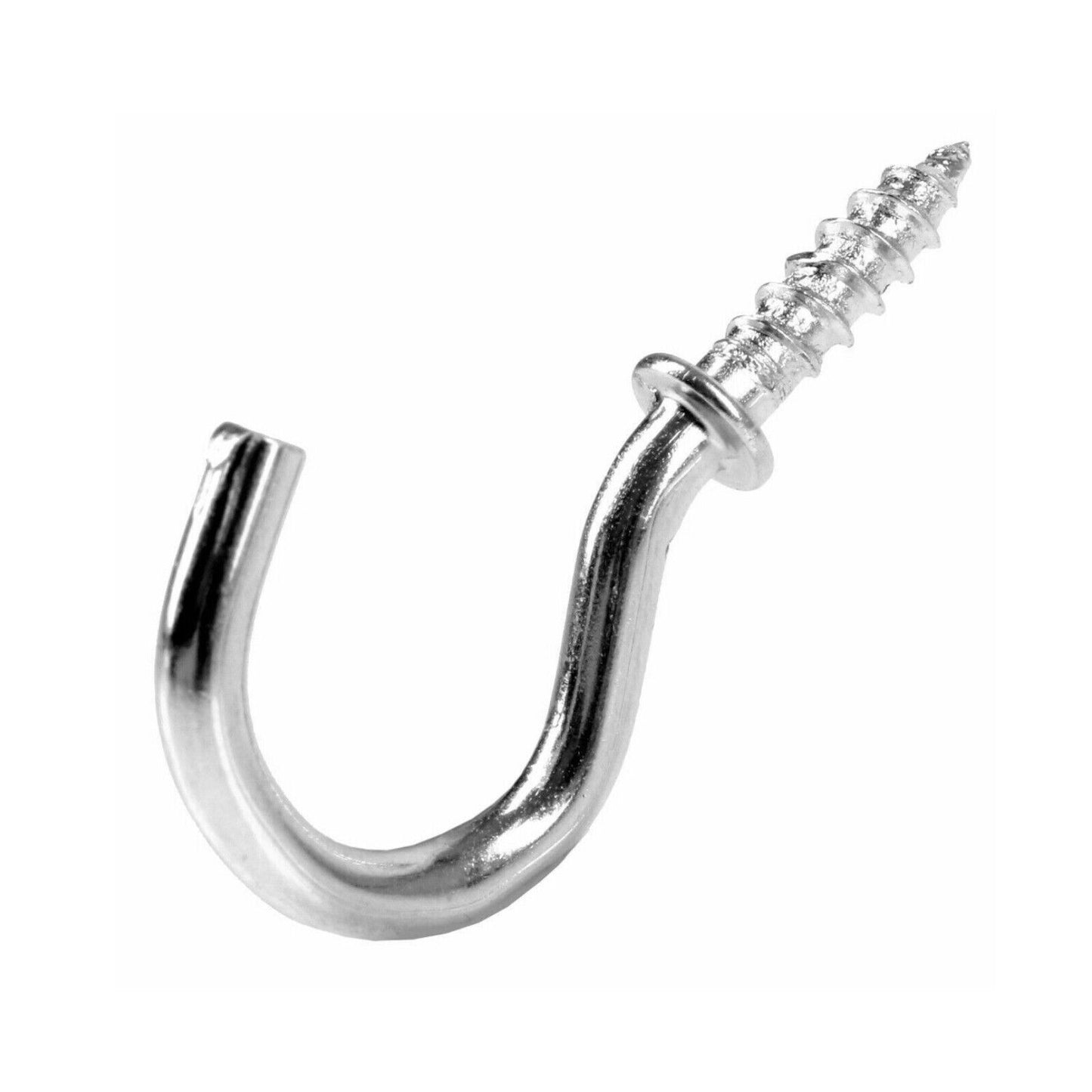 Screw In Shouldered Cup Hook Bright Zinc Plated