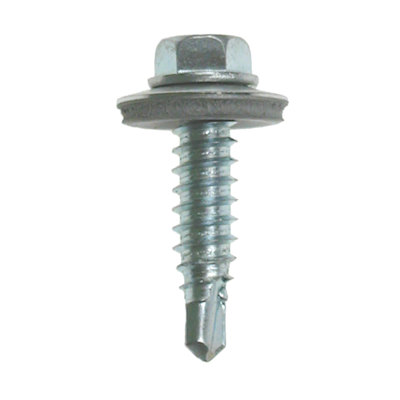 6.3 x 22mm Stitcher Self Drilling Tek Screw With 16mm Bonded Washer - 250 Pack